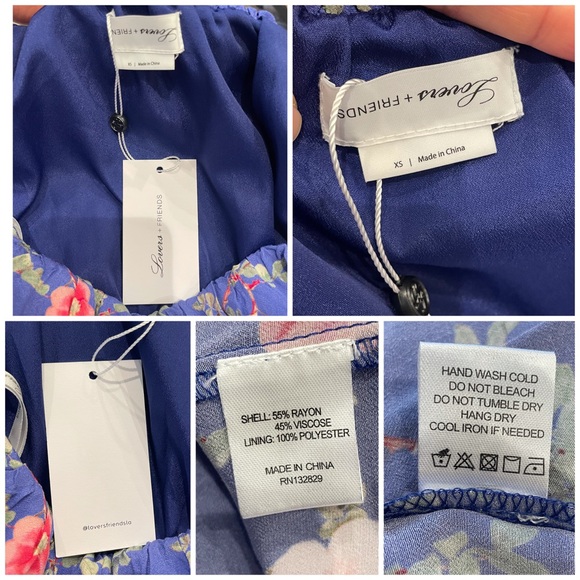 NWT Lovers + Friends Elouise Off Shoulder Floral Midi Dress - Picture 13 of 13